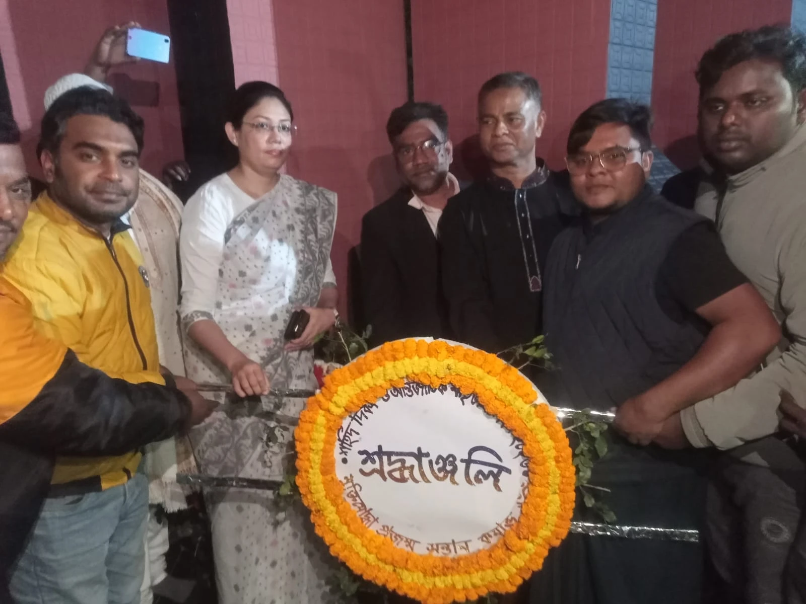 বেলকুচিতে শহীদ মিনারে শ্রদ্ধা নিবেদন, প্রধান অতিথি এমপি আমিরুল ইসলাম খান আলিম