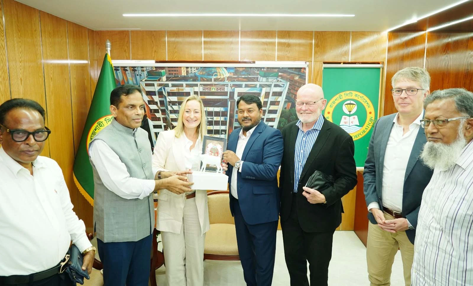 রাজশাহীর গ্রিন ও ক্লিন সিটির প্রশংসায় নরওয়ের ডেপুটি মেয়র